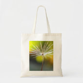 Vreedzame Goud en Witte Paardenbloem Zaad Macro Tote Bag (Voorkant)