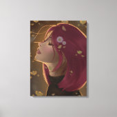 Vreedzame Gouden Gloed Canvas Afdruk (Voorkant)