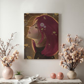 Vreedzame Gouden Gloed Canvas Afdruk