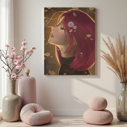 Vreedzame Gouden Gloed Canvas Afdruk