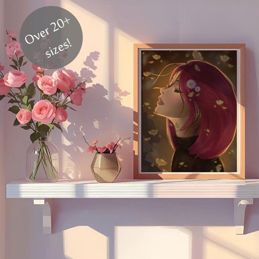 Vreedzame Gouden Gloed Poster