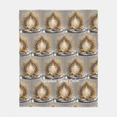 "Vreedzame gouden momenten" Fleece Deken (Voorkant)