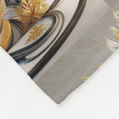 "Vreedzame gouden momenten" Fleece Deken (Hoek)