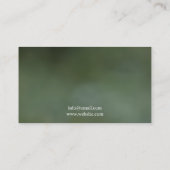 Vreedzame Groene Kolibrie Massage Therapie Visitekaartje (Achterkant)