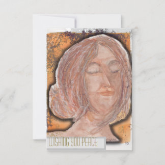 Vreedzame groeten notitiekaartje