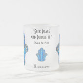 Vreedzame Hamsa Matglas Koffiemok (Center)