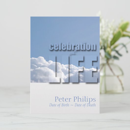 Vreedzame Hemel Moderne Viering van het Leven Uitn Kaart (Staand voorkant)