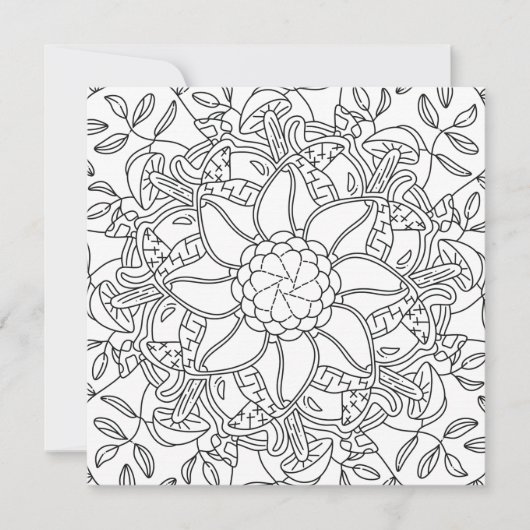 Vreedzame herfst: boskleurende Kaart (Voorkant)