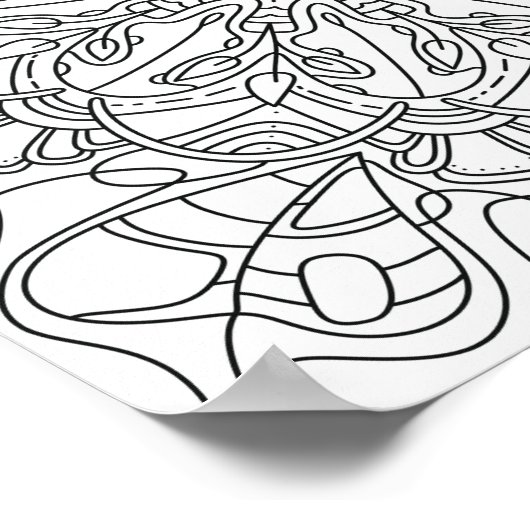 Vreedzame herfst: Herfst bladeren kleurend Poster (Hoek)