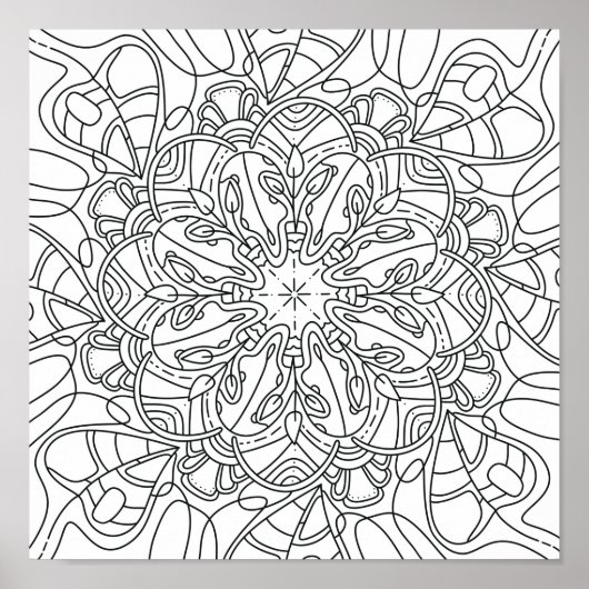 Vreedzame herfst: Herfst bladeren kleurend Poster (Voorkant)