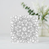 Vreedzame herfst: Herfst Foliage Kleurplaat Kaart (Staand voorkant)