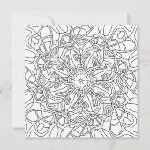 Vreedzame herfst: Herfst Foliage Kleurplaat Kaart (Voorkant)