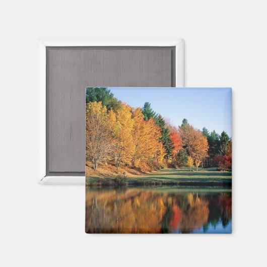 Vreedzame herfst in Vermont Magneet (Voorkant / Achterkant)