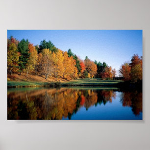 Vreedzame herfst in Vermont Poster