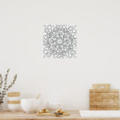 Vreedzame Herfst: Kleurposter met Herfstblad Poster (Keuken)