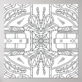 Vreedzame herfst: vlinder in de kleurstelling van  poster (Voorkant)