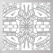 Vreedzame herfst: vlinder in de kleurstelling van 