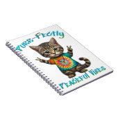 Vreedzame Hippie Boho Kitten Vibes Notitieboek (Rechterzijde)