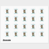 Vreedzame Hippie Boho Kitten Vibes Ronde Sticker (Vel)