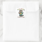 Vreedzame Hippie Boho Kitten Vibes Vierkante Sticker (Tas)