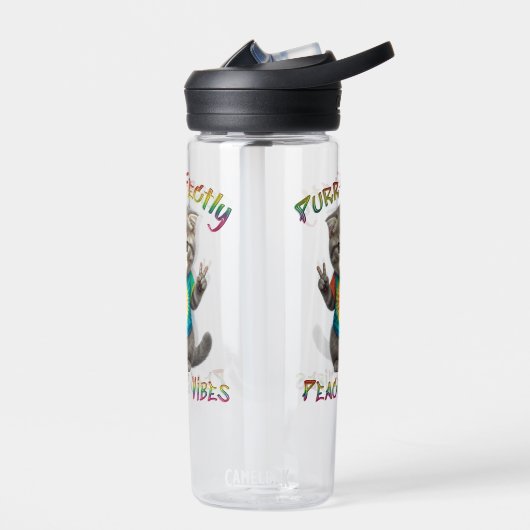 Vreedzame Hippie Boho Kitten Vibes Waterfles (Links)