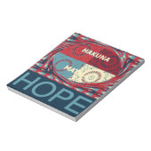 Vreedzame hoop: een kalmerend ontwerp Hakuna Matat Notitieblok (Linkerzijde)