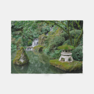Vreedzame Japanse tuinen Fleece Deken