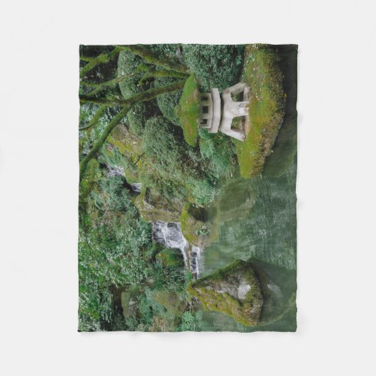 Vreedzame Japanse tuinen Fleece Deken (Voorkant)