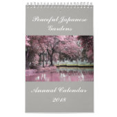 Vreedzame Japanse tuinen Jaarrooster 2018 Kalender (Hoes)