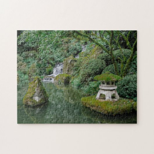 Vreedzame Japanse tuinen Legpuzzel (Horizontaal)