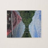 Vreedzame kano-trip-puzzel legpuzzel (Horizontaal)