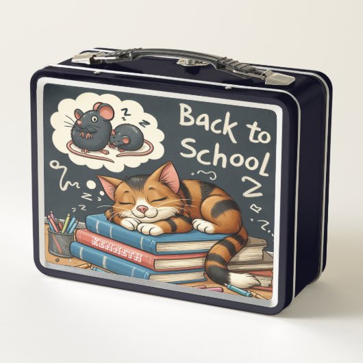 Vreedzame Kat Nap Lunchbox (Achterkant)