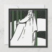 Vreedzame Kerst Pre Raphaelite Kerst Kaart Notitiekaartje (Voorkant)