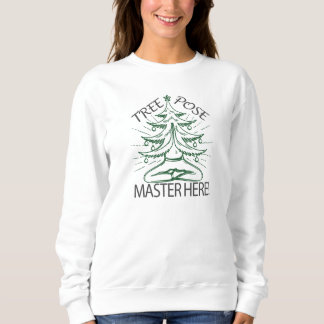 Vreedzame Kerstboom Yoga Pose Trui