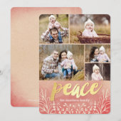 Vreedzame Kerstgroet Vakantiefotokaarten Feestdagenkaart (Voorkant / Achterkant)