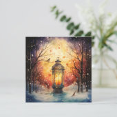 Vreedzame Kerstwonderen Feestdagenkaart (Staand voorkant)