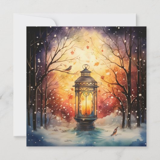 Vreedzame Kerstwonderen Feestdagenkaart (Voorkant)