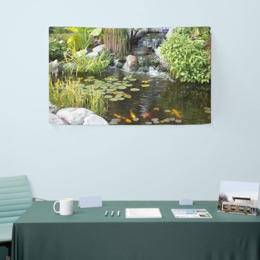 Vreedzame Koi Pond Banner (Beurs)