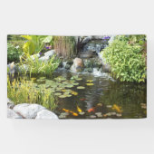 Vreedzame Koi Pond Banner (Horizontaal)