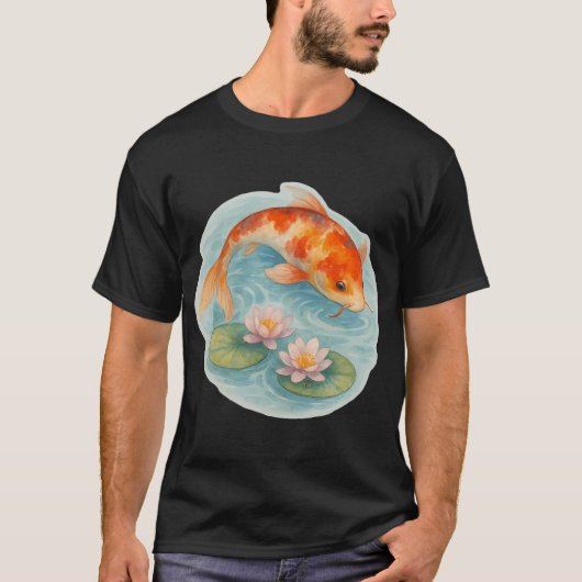 Vreedzame Koi T-shirt (Voorkant)
