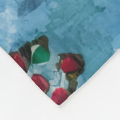 Vreedzame Koi Vis Waterverf Fleece Deken (Hoek)