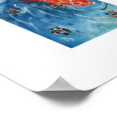 Vreedzame Koi Vis Waterverf Muur Kunst Poster (Hoek)
