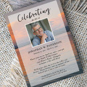 Vreedzame Lake Sunset Viering van het leven Foto Kaart