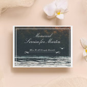 Vreedzame Lakeside Sunset Memorial Uitnodiging