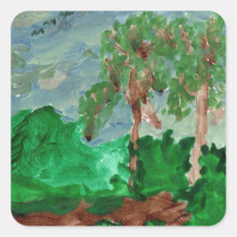 Vreedzame landschap stickers