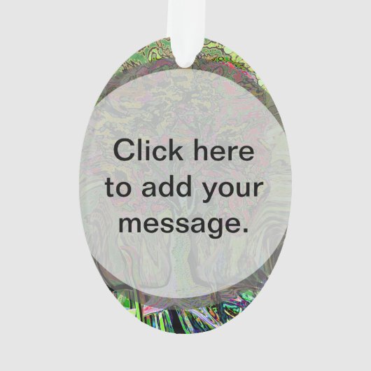 Vreedzame levensboom ornament (achterkant)