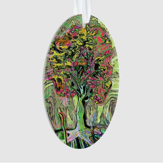 Vreedzame levensboom ornament (voorkant)