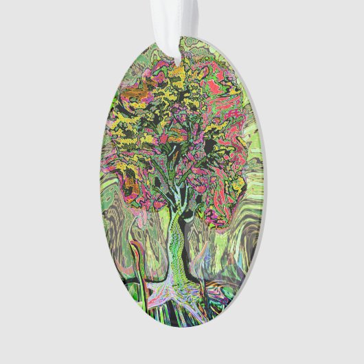 Vreedzame levensboom ornament (voorkant)