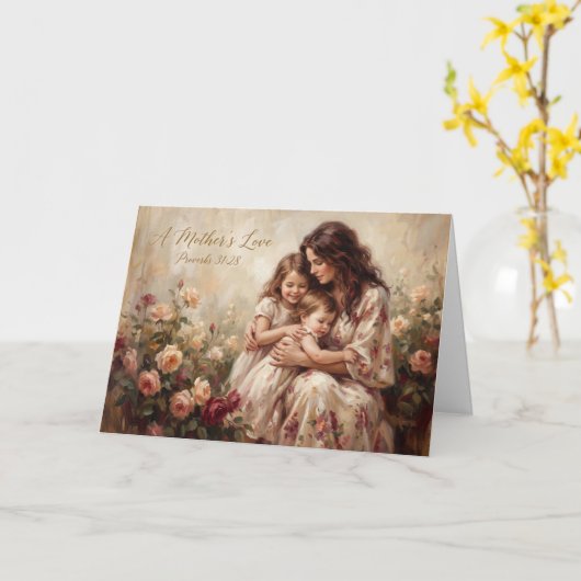 Vreedzame Liefde Eeuwige Moederdag kaart (Gele Bloem)