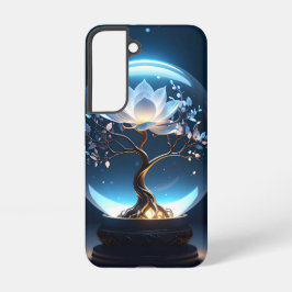Vreedzame Lotus Globe Stevige Hoes voor Telefoon Samsung Galaxy Hoesje
